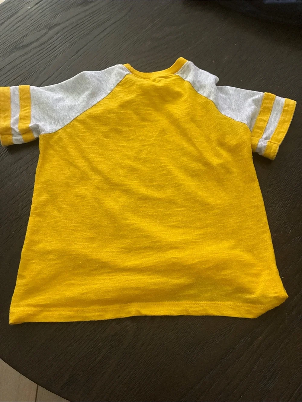 Old Navy Yellow Raglan Sleeve Tee with White Accents